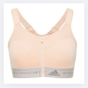 Adidas by Stella McCartney Peach Zip Front Sports Bra